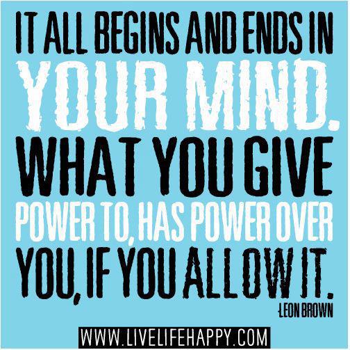 It ALL Begins & Ends in Your Mind!