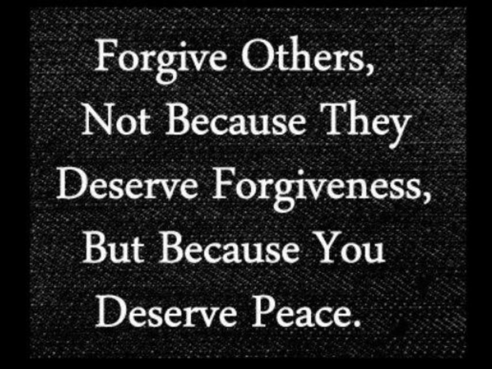 You + Forgiveness = Peace
